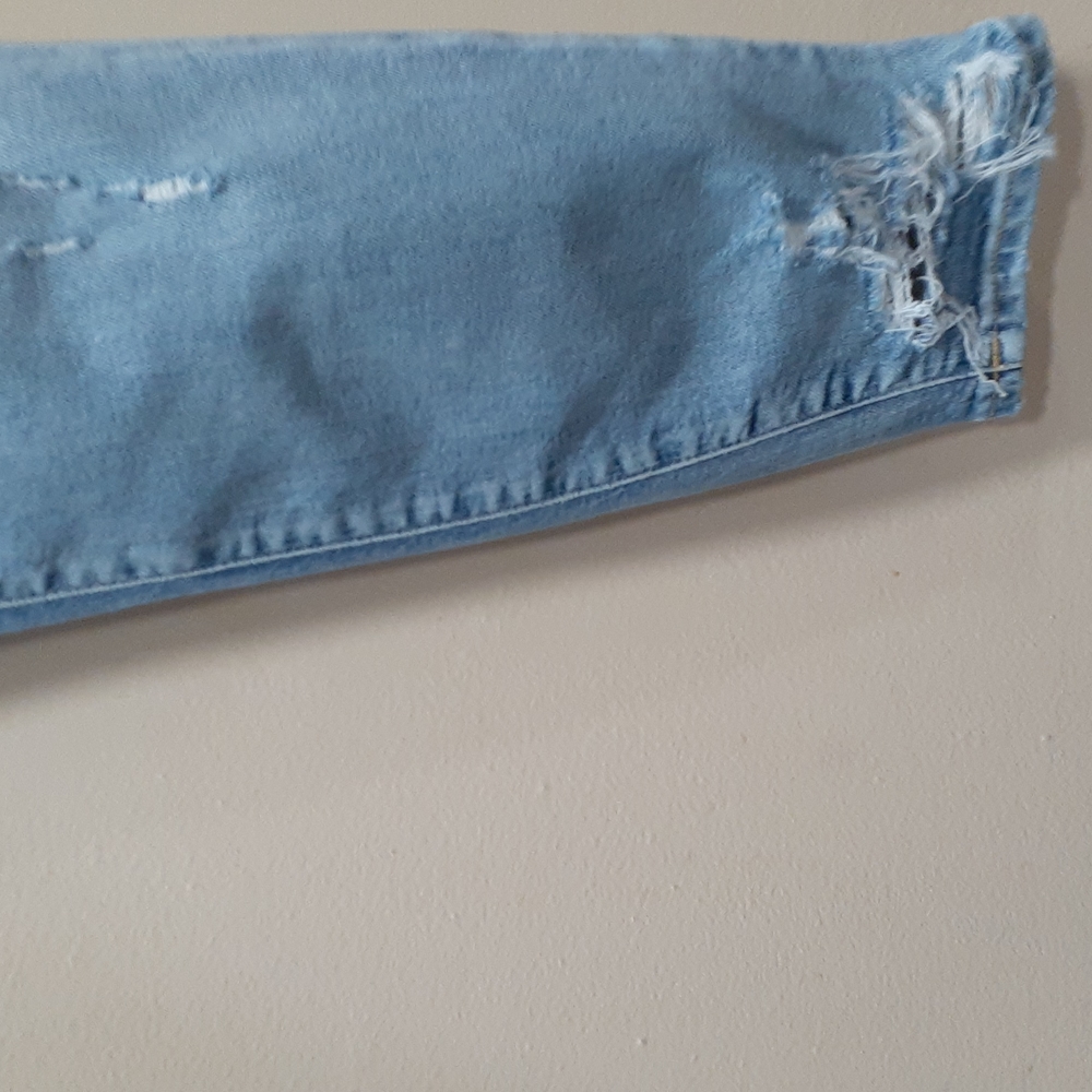 AGOLDE  distressed blue jeans size 26 - Picture 2 of 16